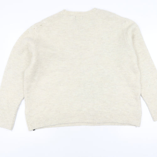 Superdry Women's Ivory Pullover Jumper Size 12