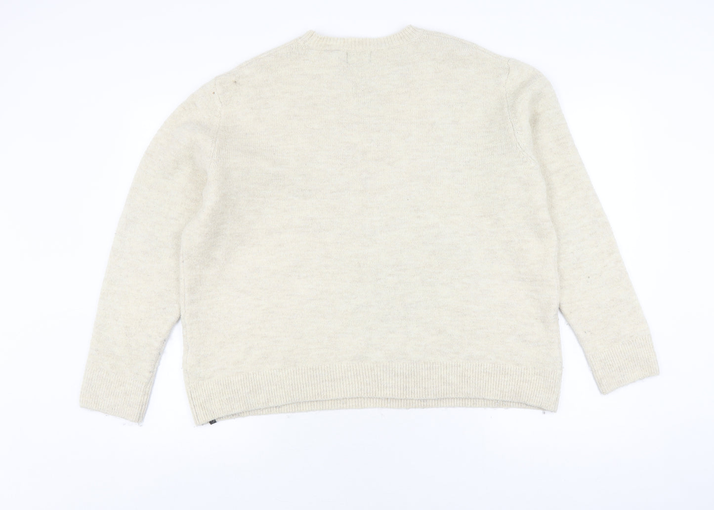 Superdry Women's Ivory Pullover Jumper Size 12