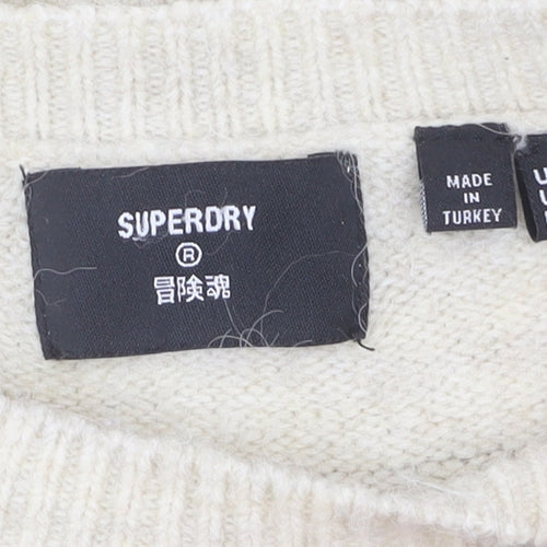 Superdry Women's Ivory Pullover Jumper Size 12