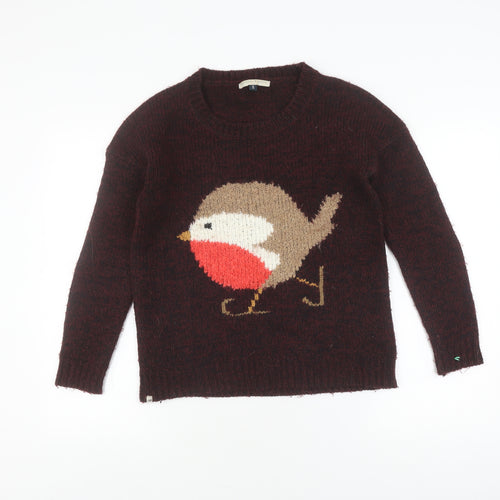Blonde + Blonde Women's Brown Bird Pullover Jumper Size 8