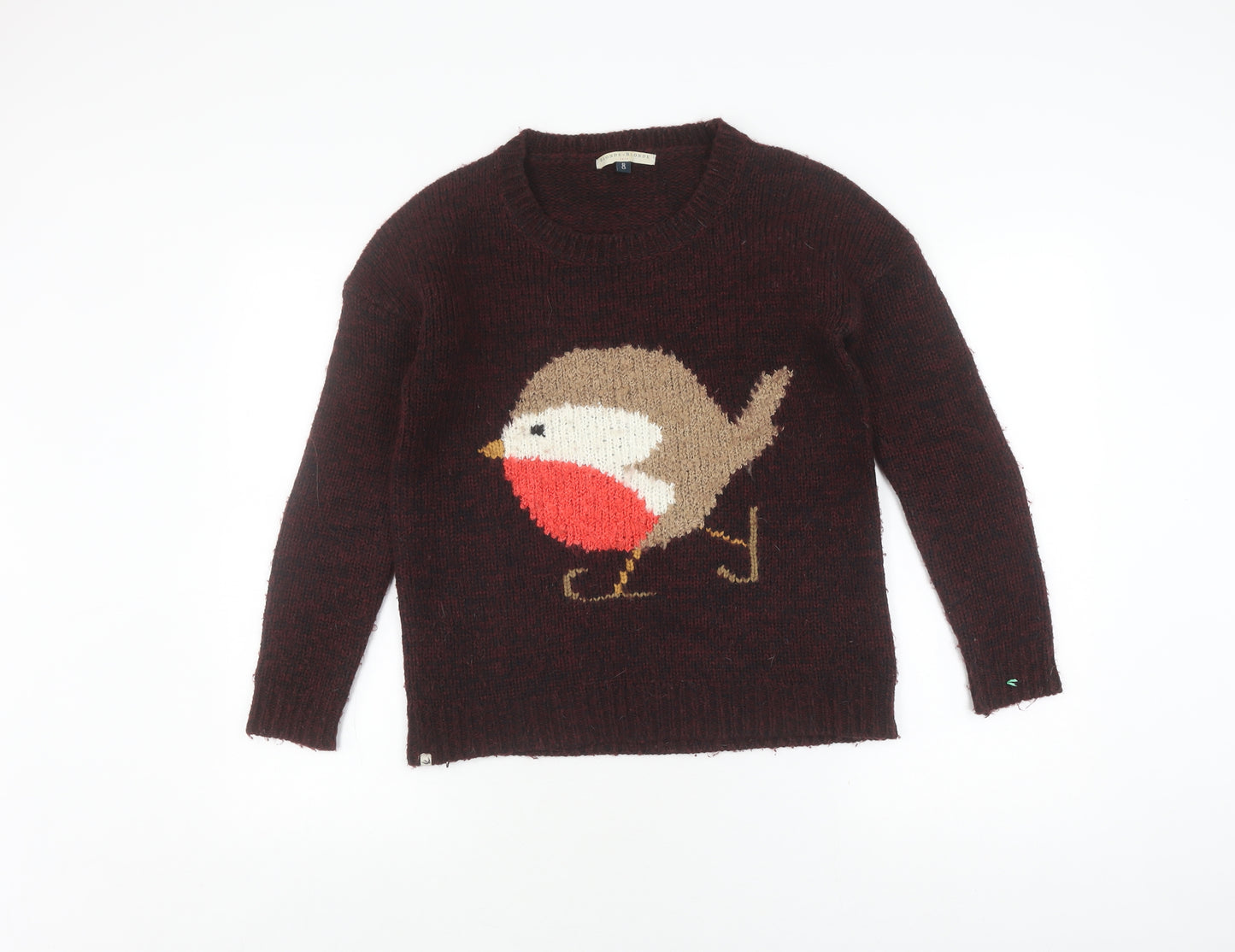 Blonde + Blonde Women's Brown Bird Pullover Jumper Size 8