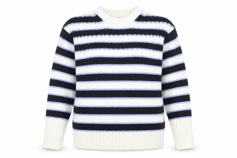 Front view of Marks & Spencer Women's Multicoloured Striped Jumper