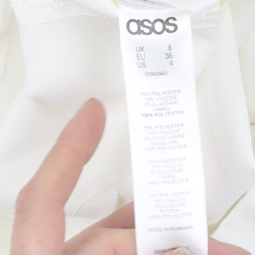 ASOS Women’s White Trousers Size 8