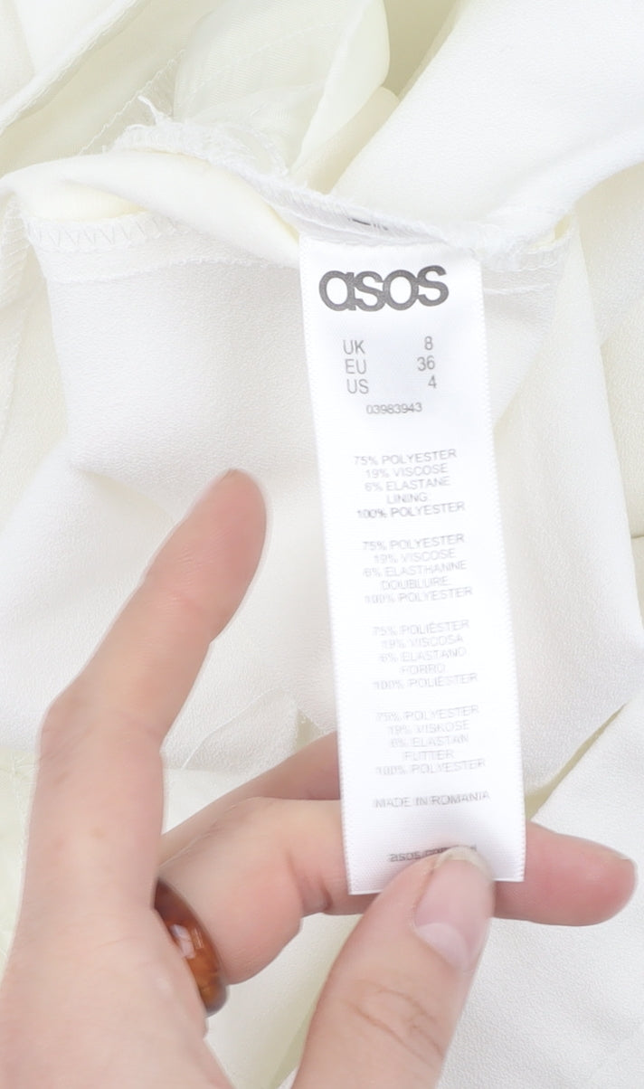 ASOS Women’s White Trousers Size 8