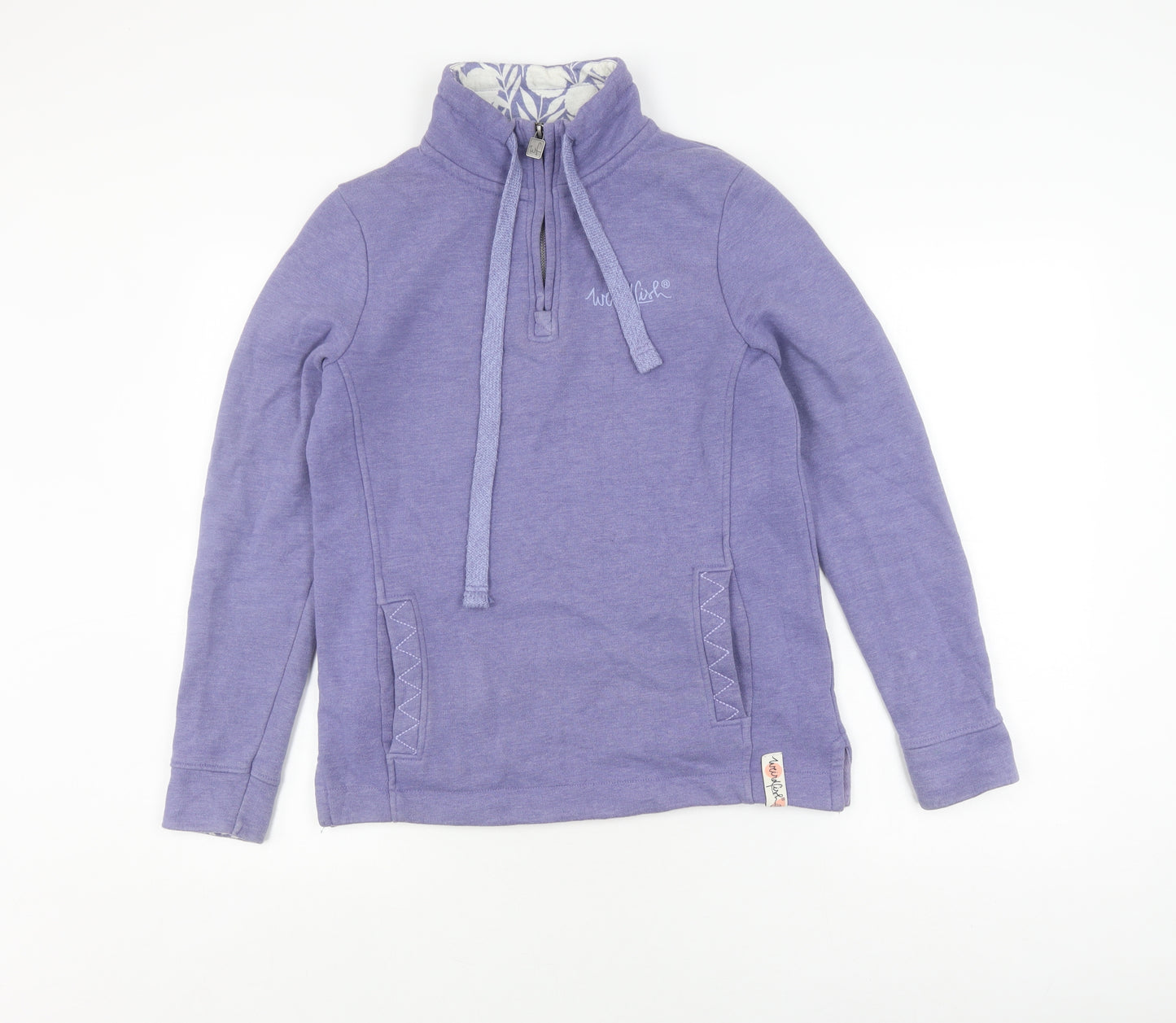 Weird Fish Women's Purple Pullover Sweatshirt, Size 10