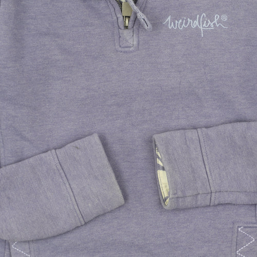 Weird Fish Women's Purple Pullover Sweatshirt, Size 10
