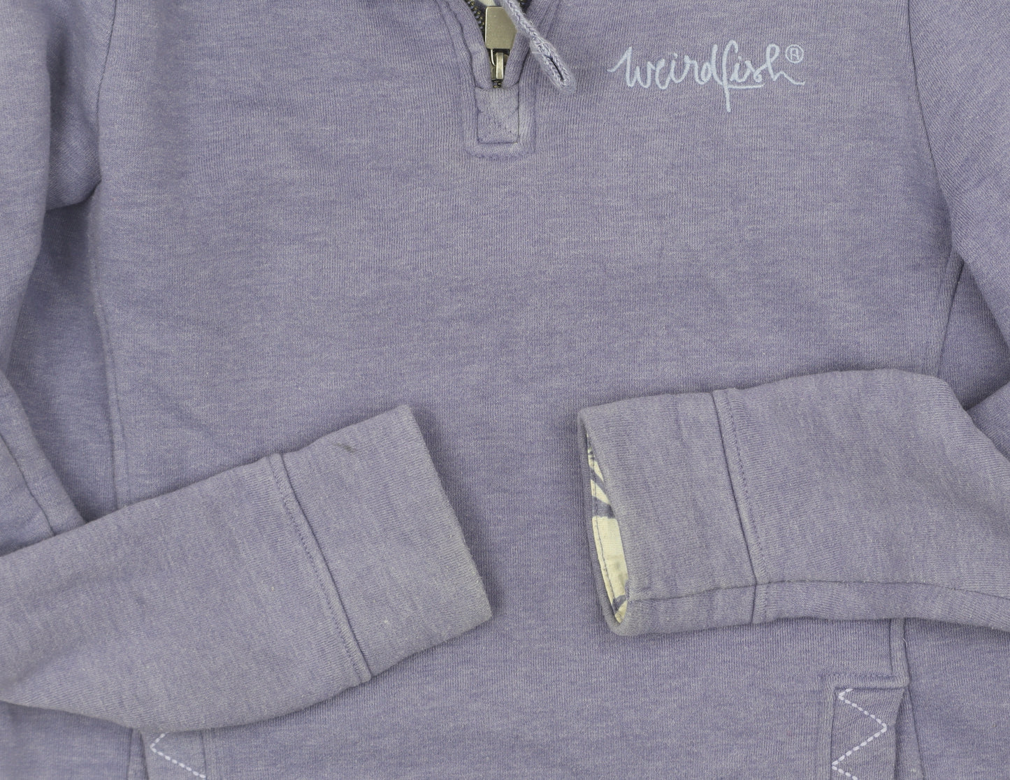 Weird Fish Women's Purple Pullover Sweatshirt, Size 10