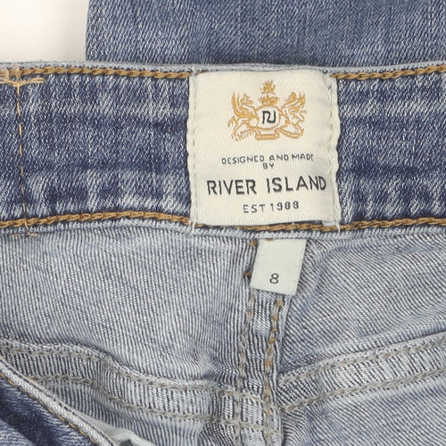 River Island Women's Blue Skinny Jeans, Size 8