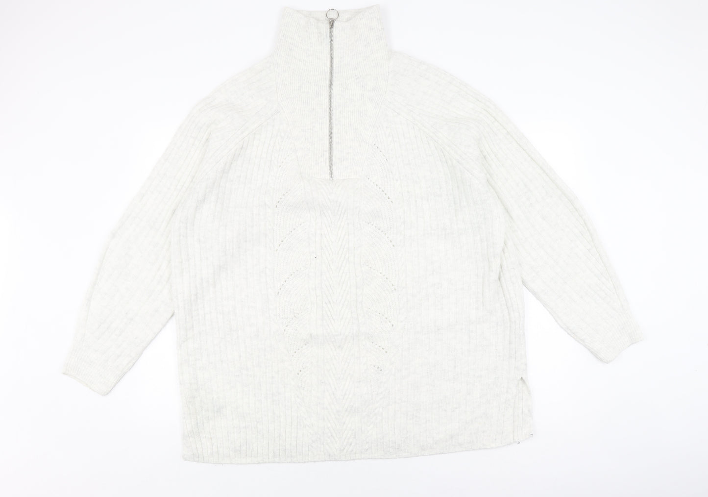 Marks and Spencer Men's Grey XL Roll Neck Jumper