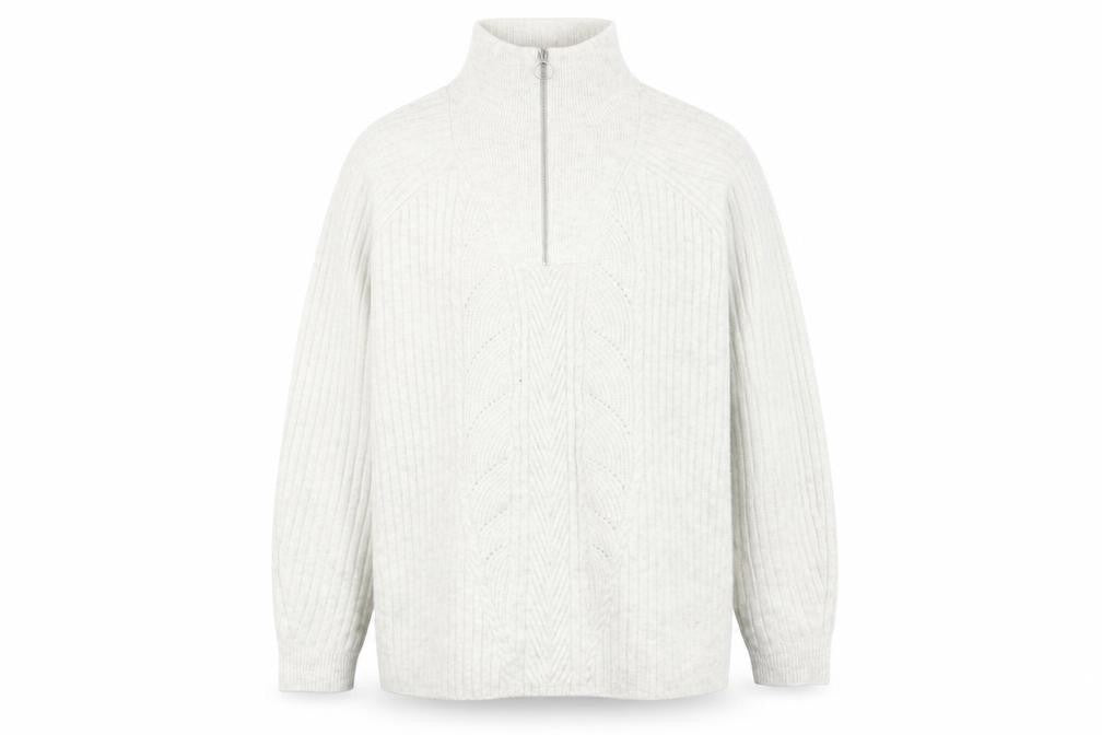 Front view of Marks & Spencer Men's Grey XL Roll Neck Jumper