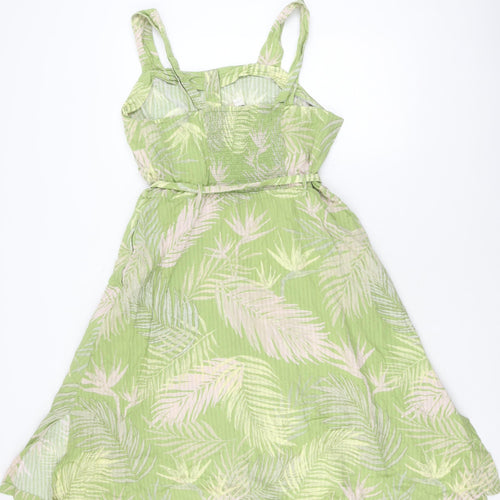 Monsoon Women's Green Floral Sundress, Size 18