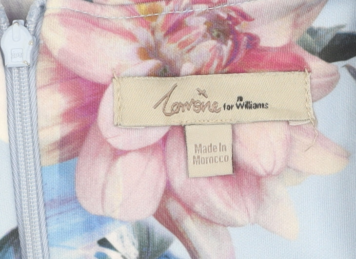 Tomone for Williams Women's Blue Floral Dress Size 18