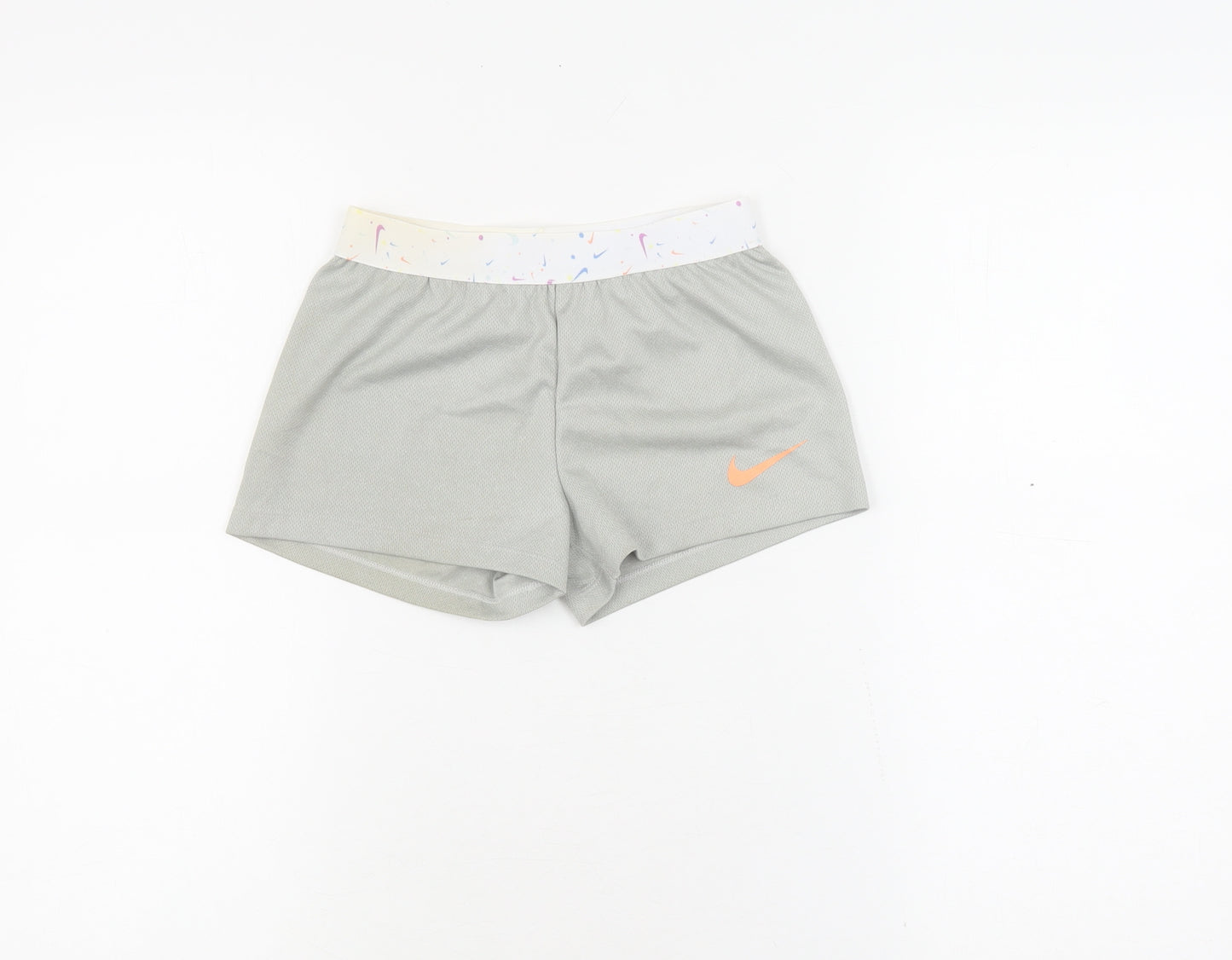 Nike Girls Athletic Grey Shorts - Size 6-7 Years