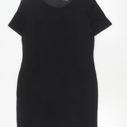 C&A Women's Black Sheath Dress Size 8 Wool