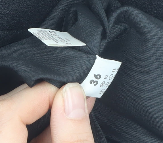 C&A Women's Black Sheath Dress Size 8 Wool