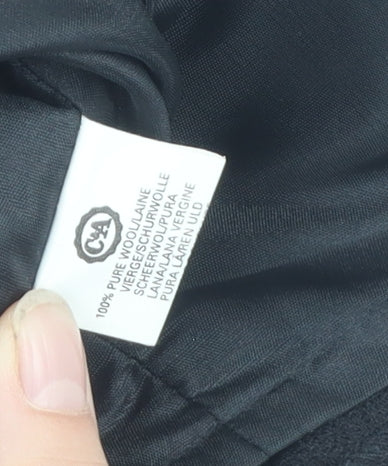 C&A Women's Black Sheath Dress Size 8 Wool