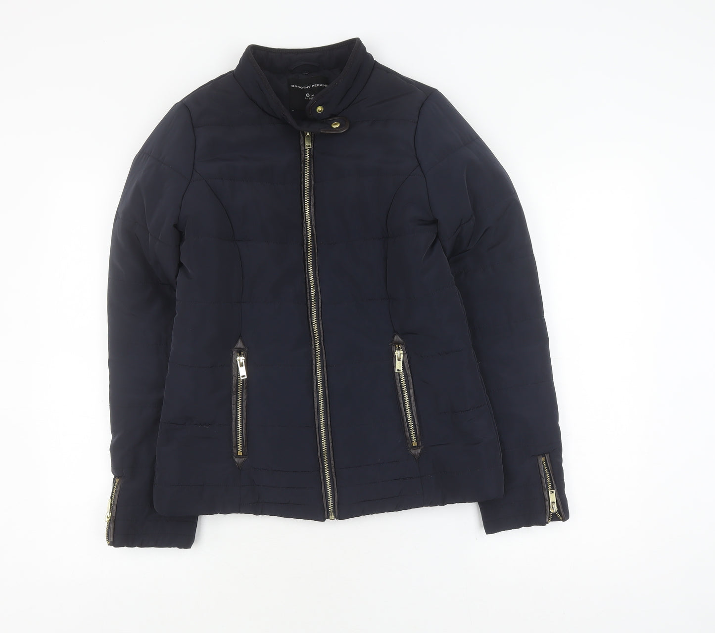 Dorothy Perkins Women's Black Puffer Jacket Size 8