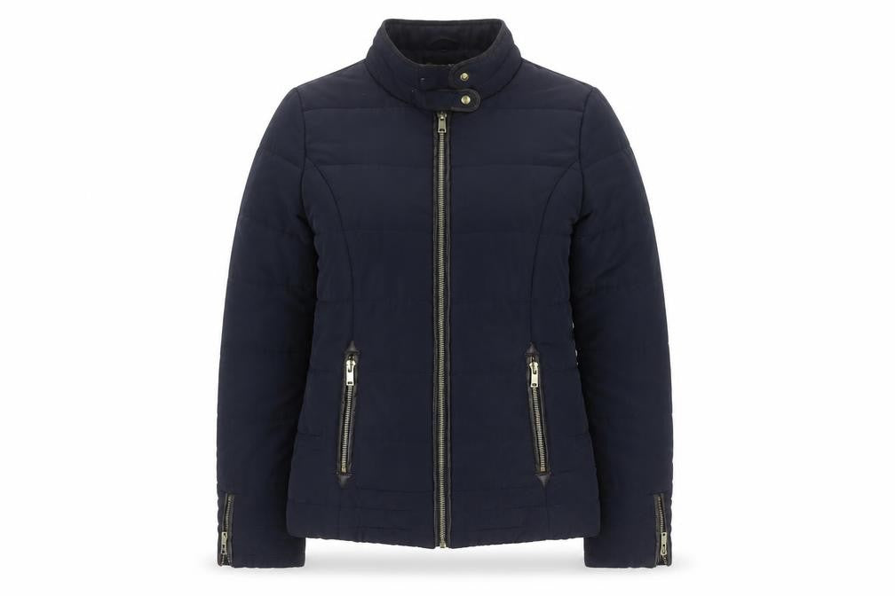 Front view of Dorothy Perkins Women's Black Puffer Jacket, size 8