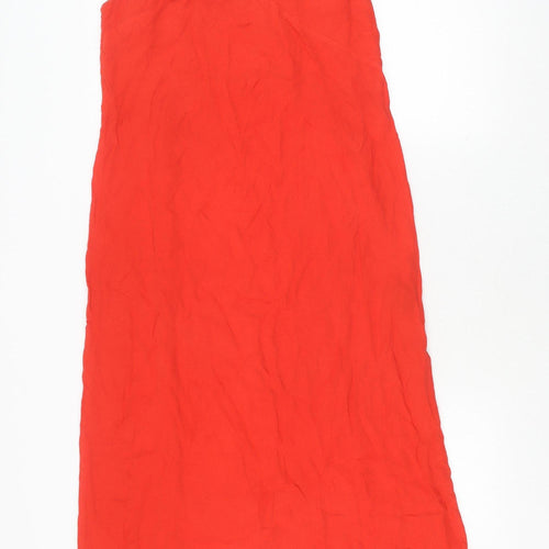 H&M Women’s Red Slip Dress Size 10 Viscose