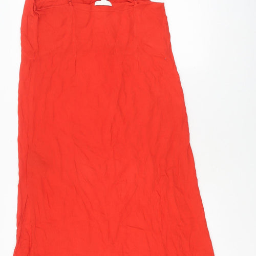 H&M Women’s Red Slip Dress Size 10 Viscose