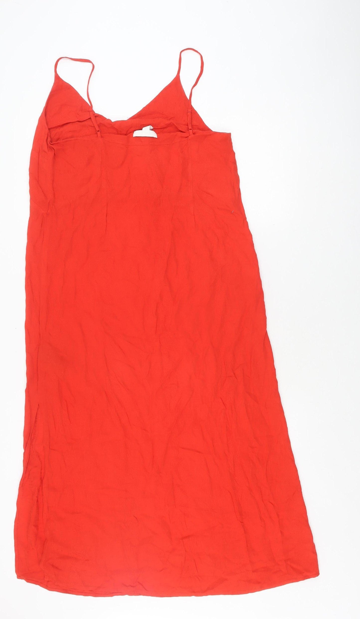 H&M Women’s Red Slip Dress Size 10 Viscose