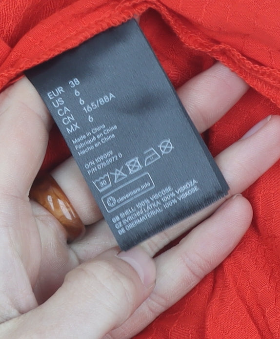 H&M Women’s Red Slip Dress Size 10 Viscose