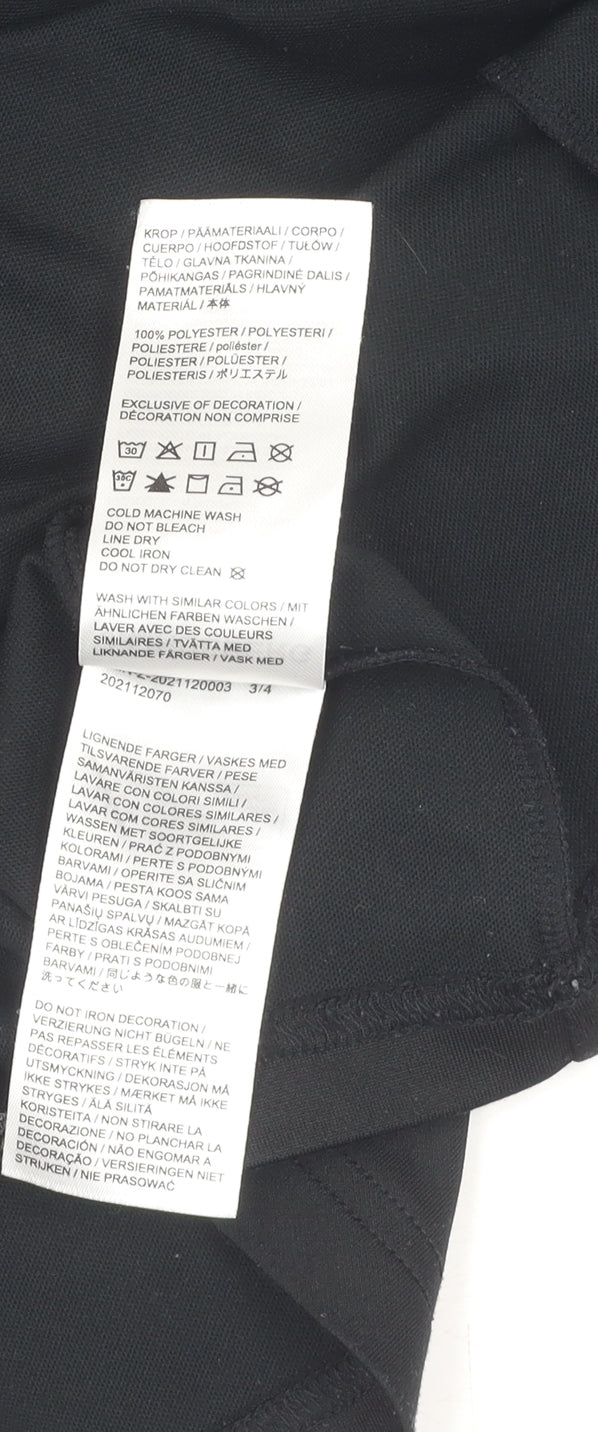 J.Lindeberg Men's XL Black/Blue Track Jacket with 1/2 Zip