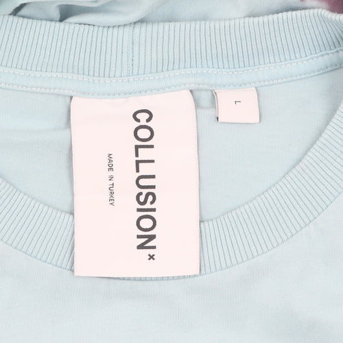 Collusion Men's Multicoloured L T-Shirt