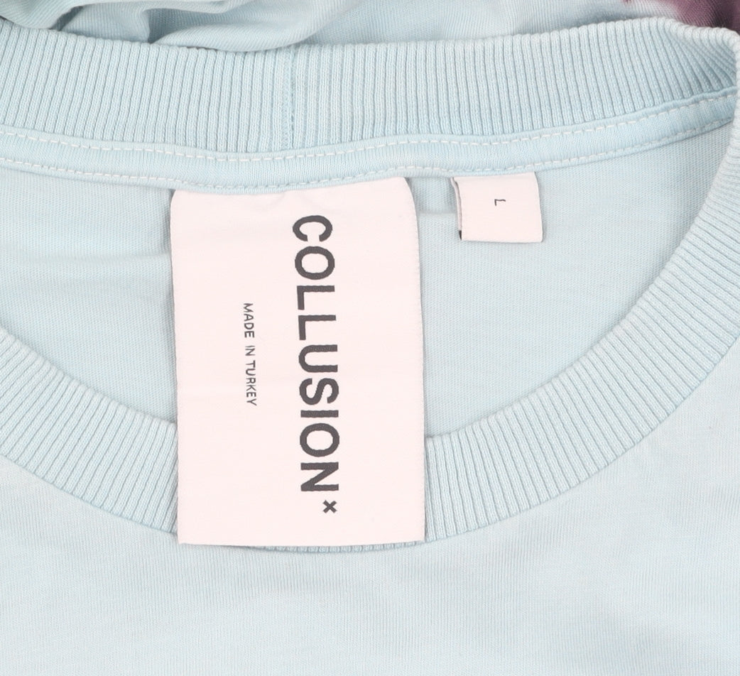 Collusion Men's Multicoloured L T-Shirt