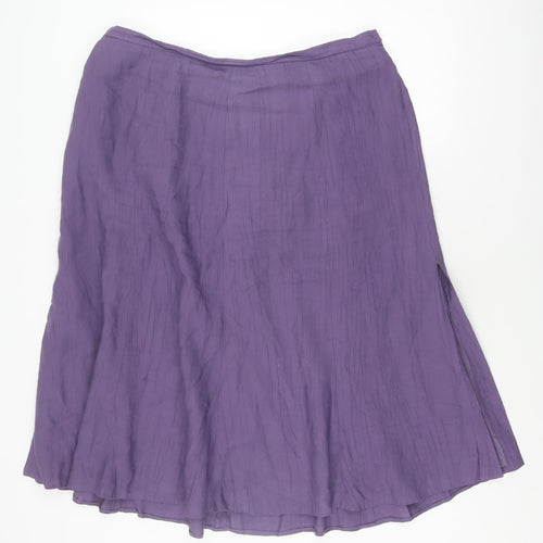 Jacques Vert Women's Purple A-Line Skirt Size 22