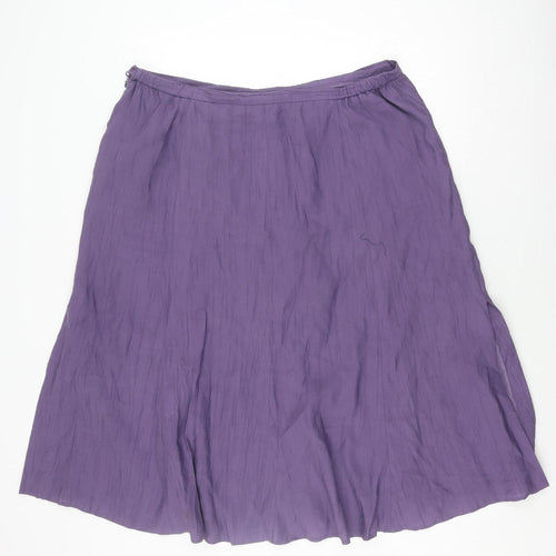 Jacques Vert Women's Purple A-Line Skirt Size 22