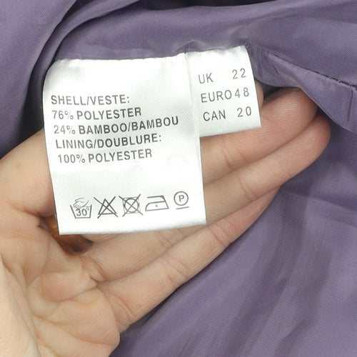 Jacques Vert Women's Purple A-Line Skirt Size 22