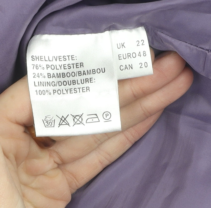 Jacques Vert Women's Purple A-Line Skirt Size 22