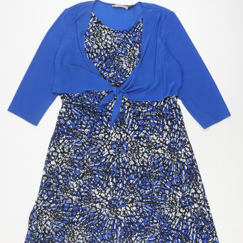 Anthology Women's Blue Dress, Size 18, 3/4 Sleeve