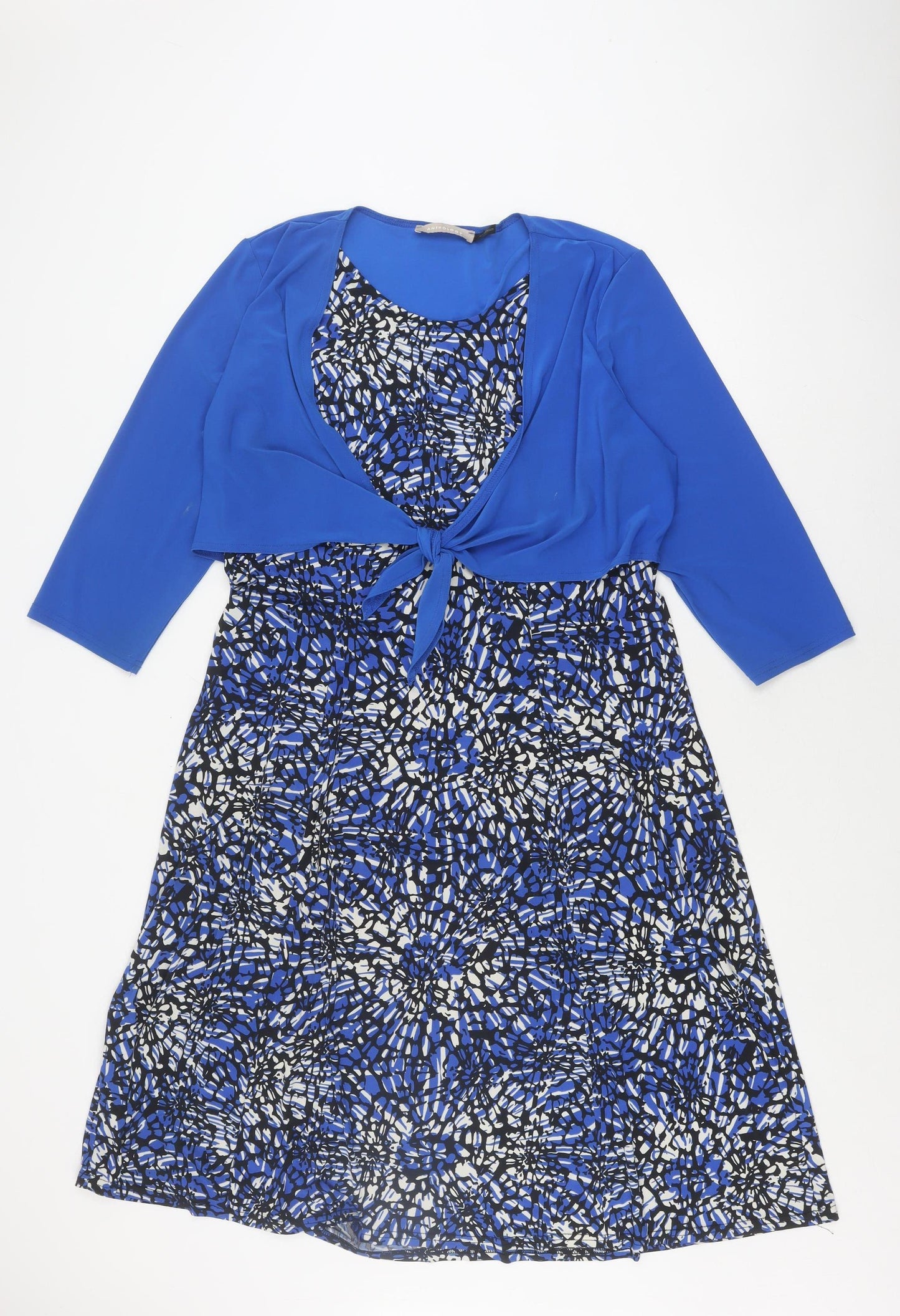 Anthology Women's Blue Dress, Size 18, 3/4 Sleeve