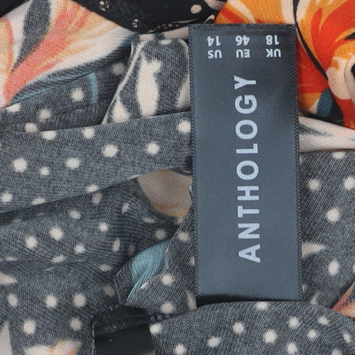 Anthology Women’s Multicoloured Floral Dress Size 18