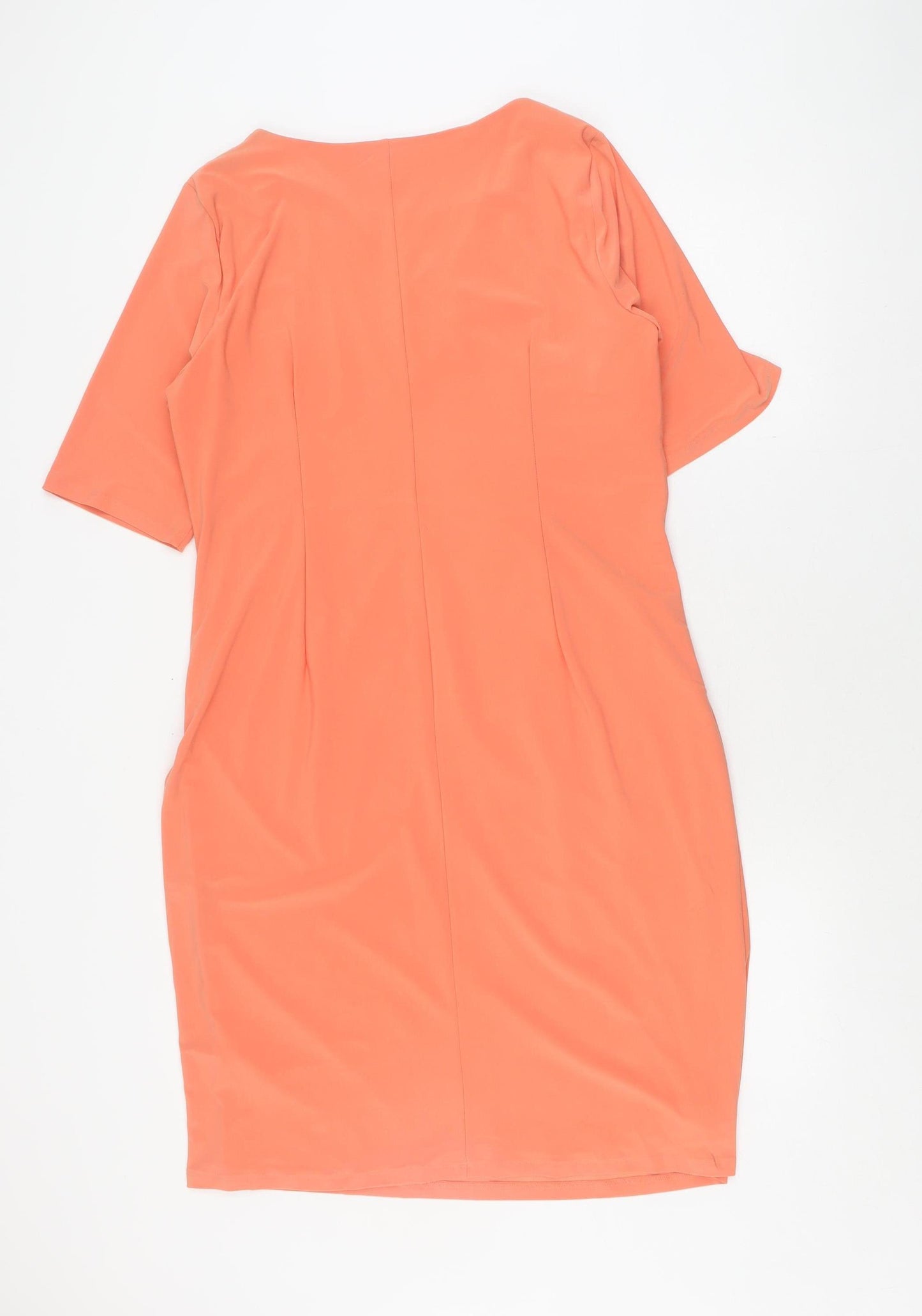Anthology Women's Orange Sheath Dress Size 18