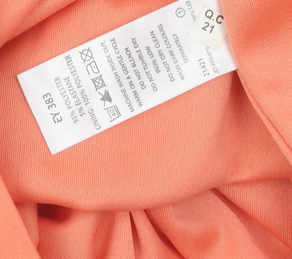 Anthology Women's Orange Sheath Dress Size 18