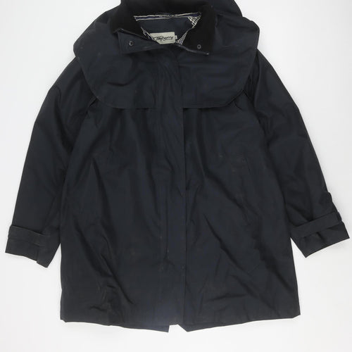 Tayberry Women's Blue L Coat, Polyester, Zip Closure