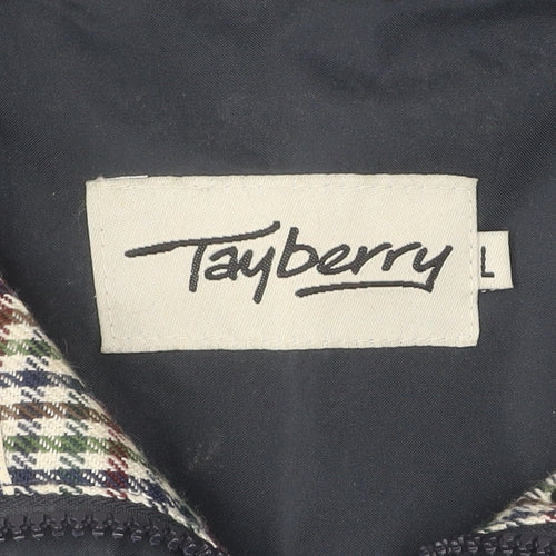 Tayberry Women's Blue L Coat, Polyester, Zip Closure