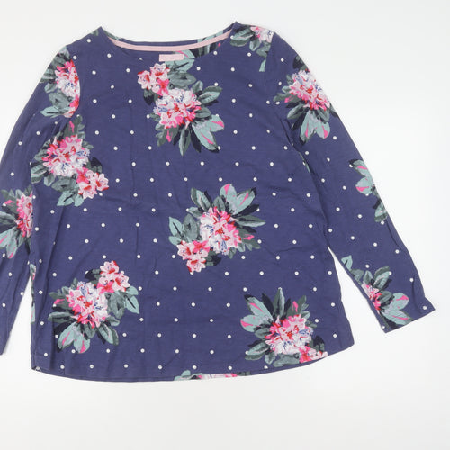 Joules Women’s Blue Floral Pullover Jumper Size 18