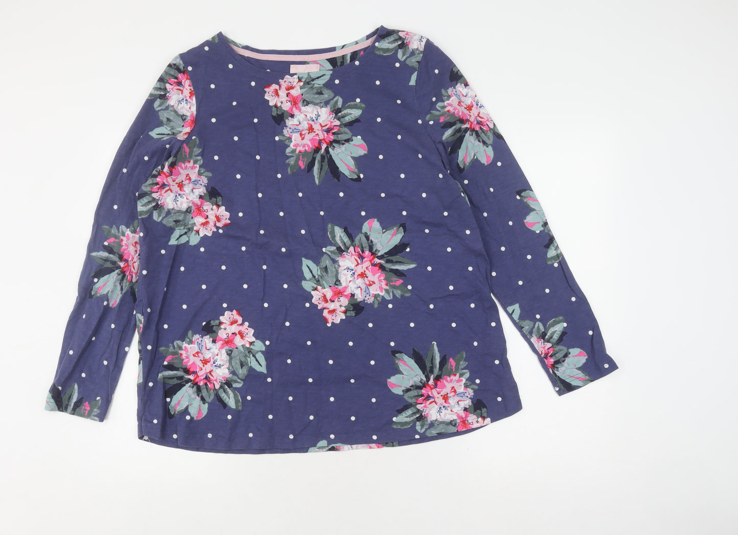 Joules Women’s Blue Floral Pullover Jumper Size 18