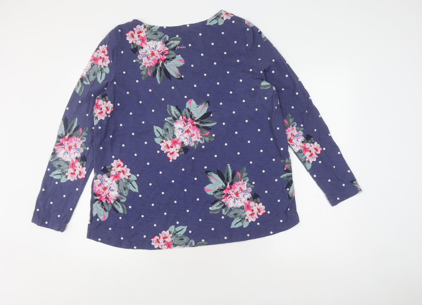 Joules Women’s Blue Floral Pullover Jumper Size 18