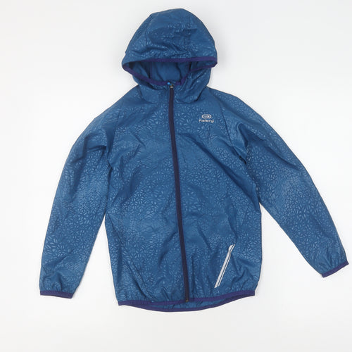 Decathlon Boys Blue Hooded Jacket 7-8 Years