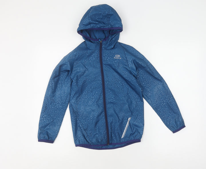Decathlon Boys Blue Hooded Jacket 7-8 Years