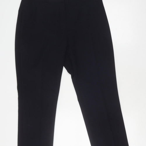 Marks and Spencer Women's Blue Straight Trousers Size 16