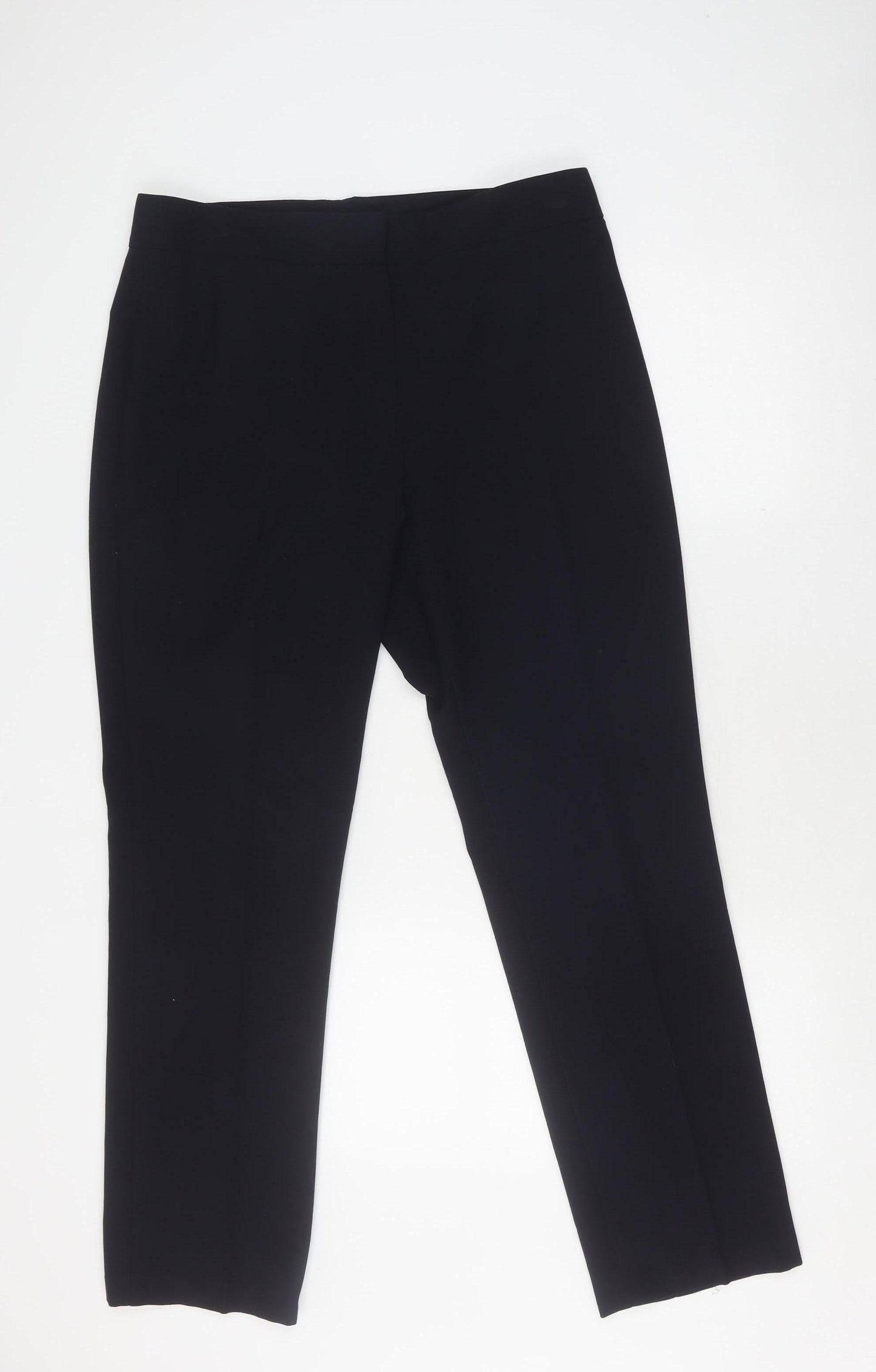 Marks and Spencer Women's Blue Straight Trousers Size 16