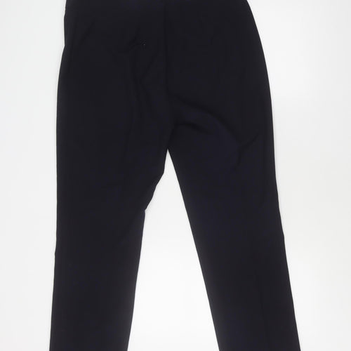 Marks and Spencer Women's Blue Straight Trousers Size 16