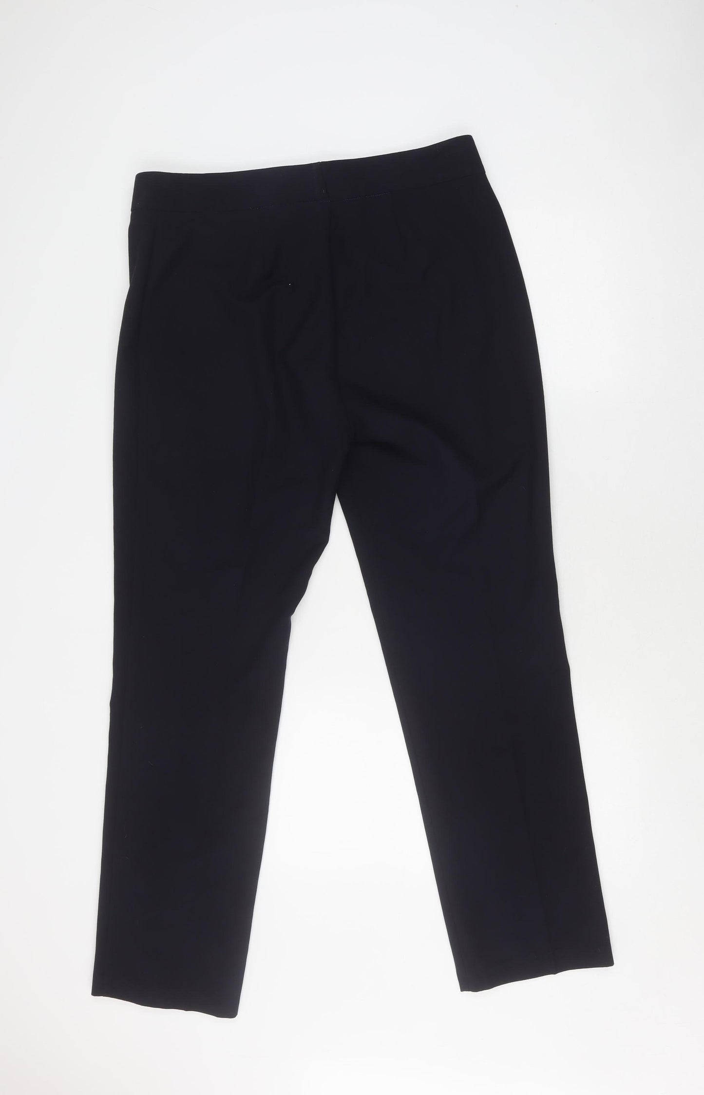 Marks and Spencer Women's Blue Straight Trousers Size 16