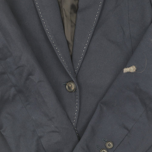 MNG Women's Blue Cotton Blazer Size 6